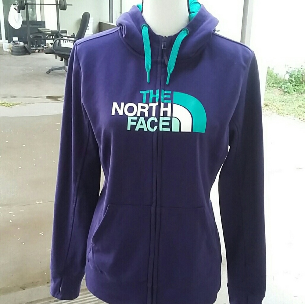 Purple northface sweatshirt